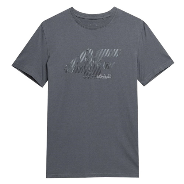 T-shirts 4F SS23TTSHM309SZARY Grafit 176 - 179 cm/M