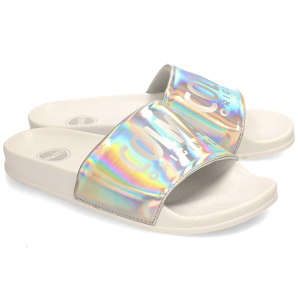 Tofflor Colmar Slipper Lux Silver,Vit 38
