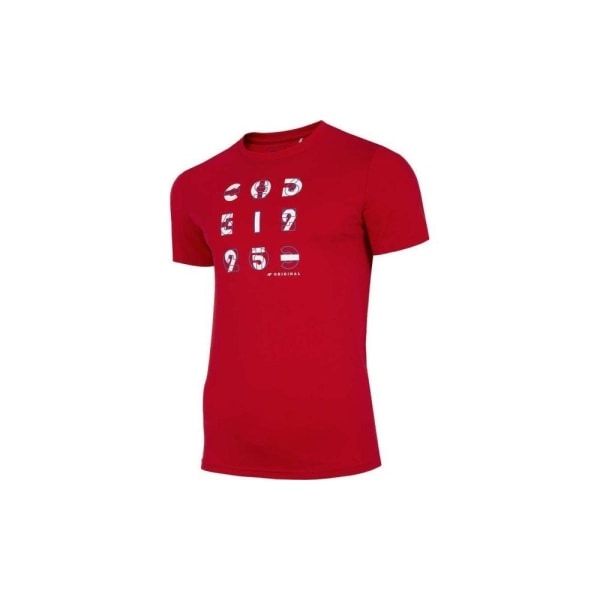 Shirts 4F TSM018 Röda 182 - 185 cm/XL