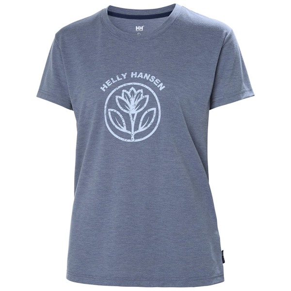 T-shirts Helly Hansen W Skog Recycled Graphic Tee Blå 166 - 170 cm/M
