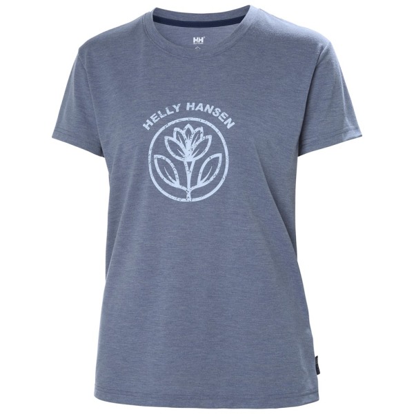 T-shirts Helly Hansen W Skog Recycled Graphic Tee Blå 174 - 178 cm/XL