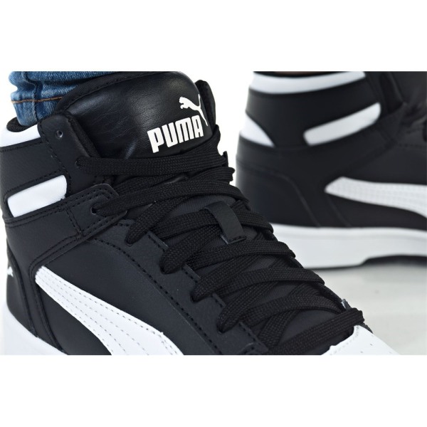 Skor Puma Rebound Layup SL JR Svarta,Vit 38.5