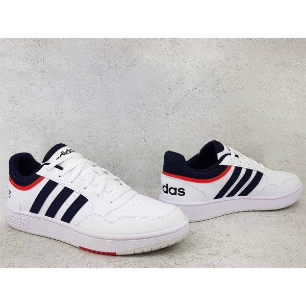 Lågskor Adidas Hoops 30 Vit,Grenade,Röda 41 1/3