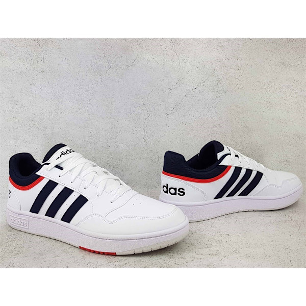 Puolikengät Adidas Hoops 30 Valkoiset,Tummansininen,Punainen 44