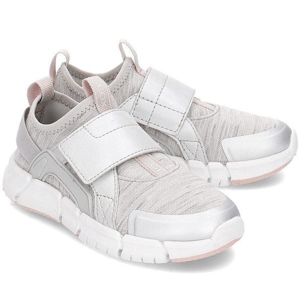 Lågskor Geox Junior Flexyper Gråa,Silver 36