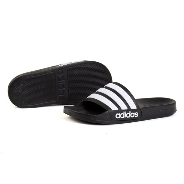 Rantakengät Adidas Adilette Shower Mustat,Valkoiset 40 2/3