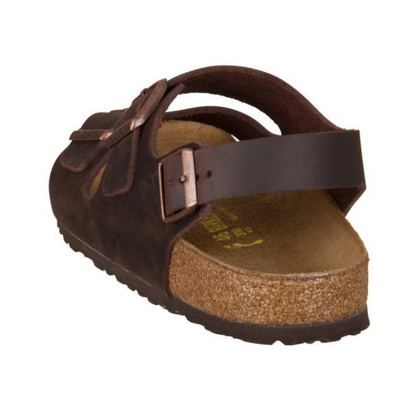 Sandaler Birkenstock Milano Habana Naturleder Brun 45