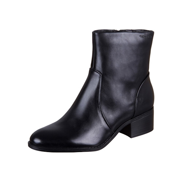 Sko Tamaris Black Materialmix Aus Leder Und Sythetik Sort 40