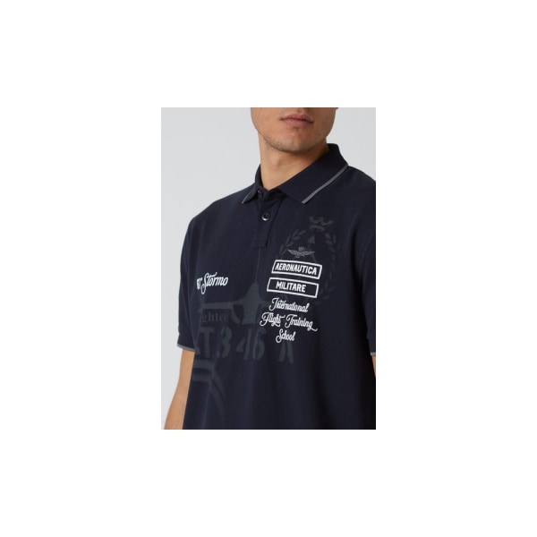 Shirts Aeronautica Militare PO1671P30908346 Svarta 178 - 182 cm/M