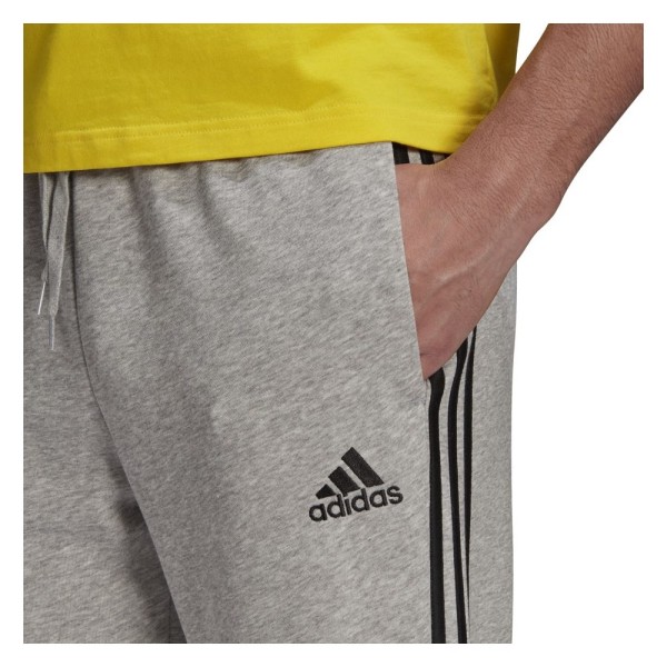 Housut Adidas Essentials Tapered Cuff 3 Stripes Harmaat 170 - 175 cm/M