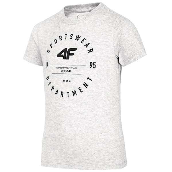 T-shirts 4F JTSM003 Grå 122 - 127 cm