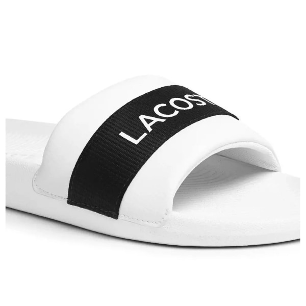 Rantakengät Lacoste Croco Slide Valkoiset 40.5