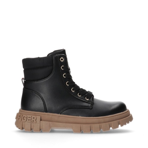 Sko Tommy Hilfiger Lace Up Bootie Black Sort 36