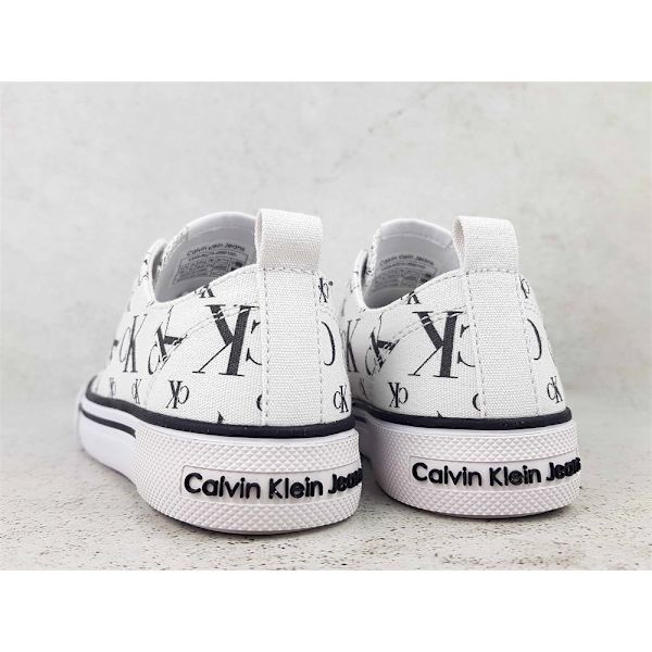 Gymnastikskor Calvin Klein Logo All Over Vit 34