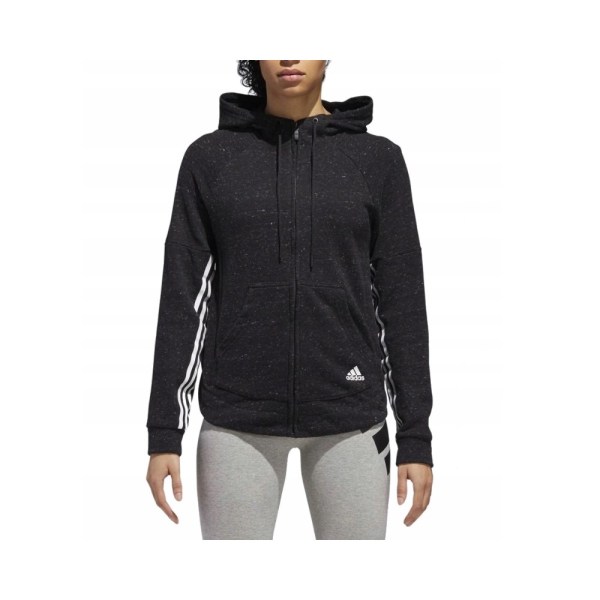 Puserot je Fleecet Adidas S2S FZ Hoody Mustat 152 - 157 cm/XS