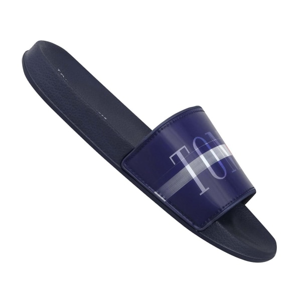 Tofflor Tommy Hilfiger Holographic Pool Slide Röda,Vit,Grenade 40