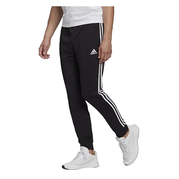 Bukser Adidas Essentials Tapered Cuff 3 Stripes Sort 164 - 169 cm/S