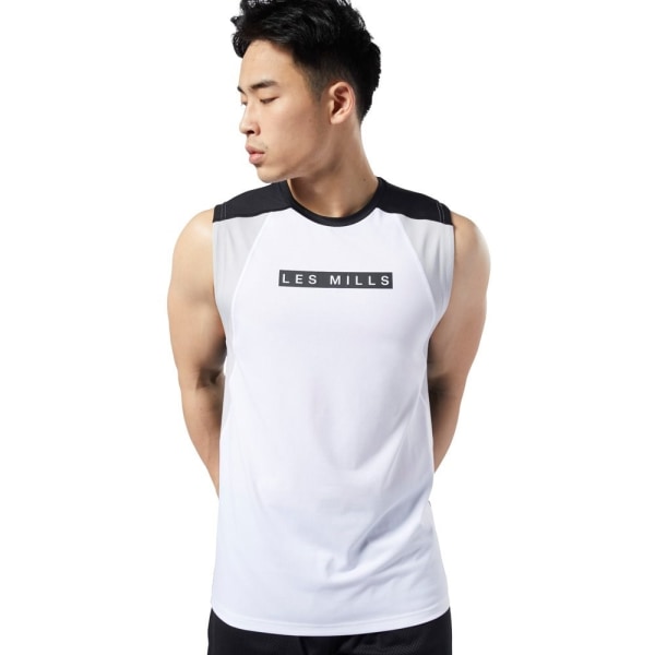 T-shirts Reebok Les Mills Smartvent Hvid,Sort 170 - 175 cm/S