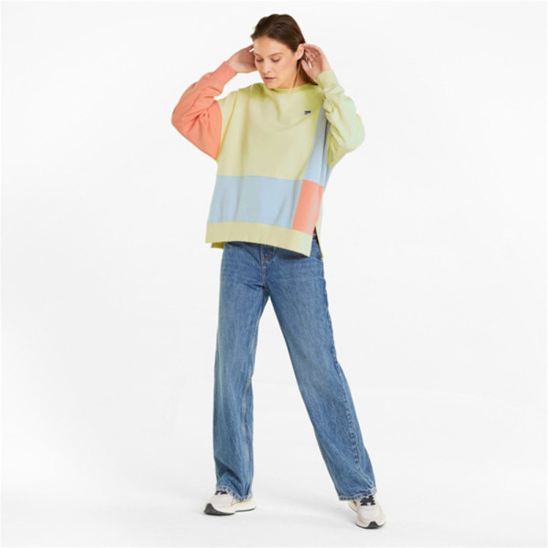 Puserot je Fleecet Puma Downtown Vaaleansiniset,Keltaiset 158 - 163 cm/XS