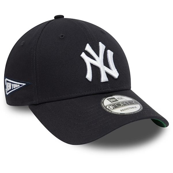 New Era New York Yankees Team Side Patch Adjustable Cap 9FORTY Sort Produkt av avvikande storlek
