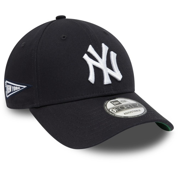 New Era New York Yankees Team Side Patch Adjustable Cap 9FORTY Svarta Produkt av avvikande storlek