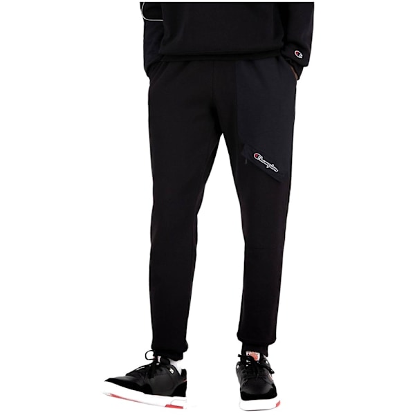 Byxor Champion Patchwork Reverse Weave Svarta 183 - 187 cm/L