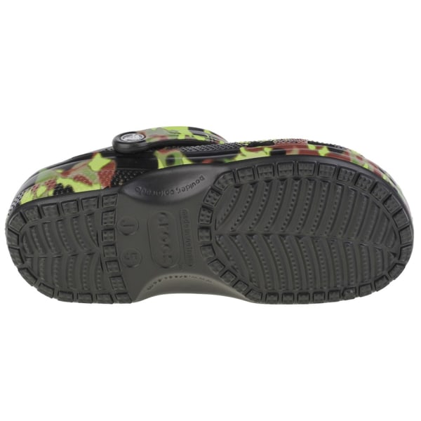 Puukengät Crocs Classic Spray Camo Kids Clog Mustat,Vihreät 36