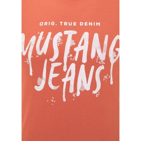 T-paidat Mustang Aaron C Print Oranssin väriset 164 - 169 cm/S