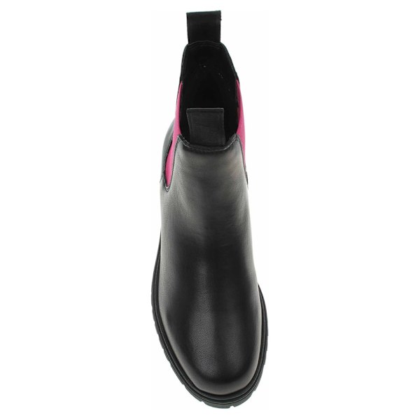 Chelsea støvler Tamaris Blk Lea.-fuxia Sort 37