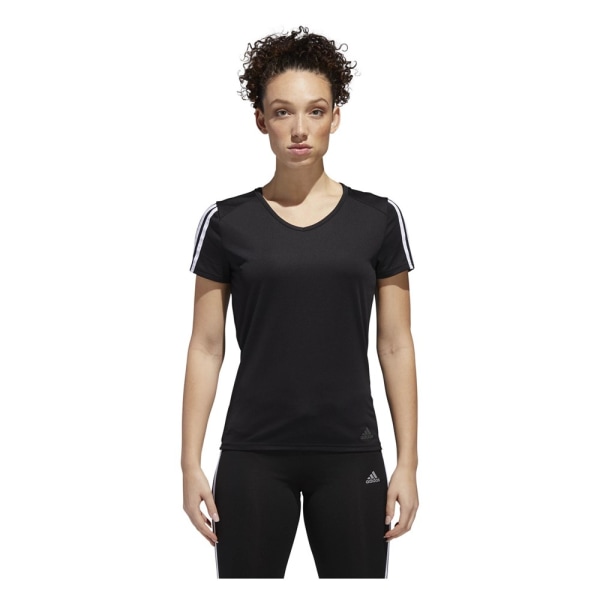 T-shirts Adidas Run 3S Tee W Sort 152 - 157 cm/XS