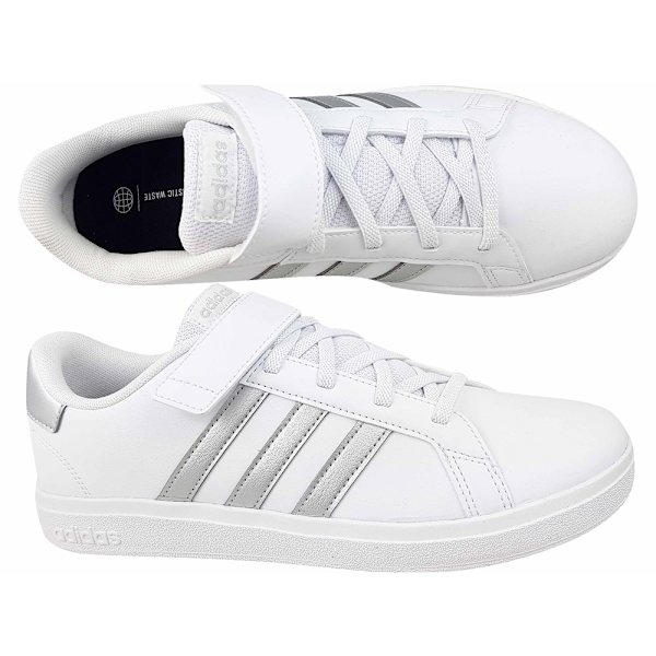 Puolikengät Adidas Grand Court 20 EL Valkoiset 31