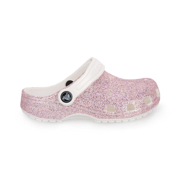 Tofflor Crocs Whrb Classic Glitter Clog Rosa 28