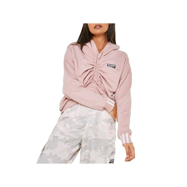 Sweatshirts Adidas Ruched Hoodie Rosa 158 - 163 cm/S