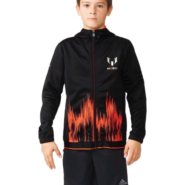 Sweatshirts Adidas Messi Hood Svarta 110 - 116 cm/XXS