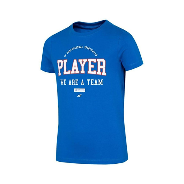 T-shirts 4F JTSM007 Blå 122 - 127 cm