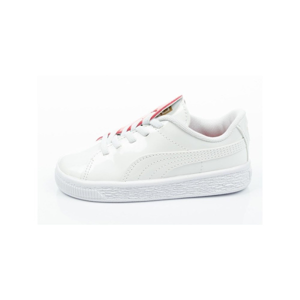 Lågskor Puma Basket Crush Patent Vit 26