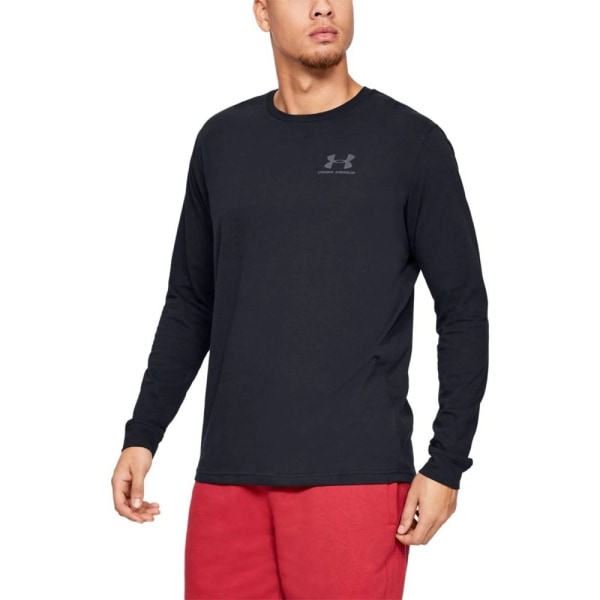 T-paidat Under Armour Sportstyle Left Chest LS Mustat 188 - 192 cm/XL