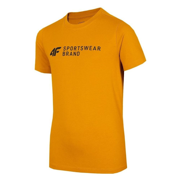 T-shirts 4F JTSM003 Gul 122 - 127 cm