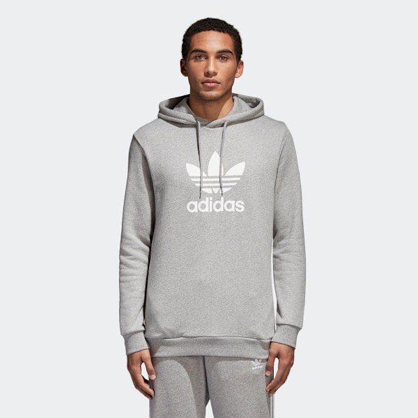 Sweatshirts Adidas Trefoil Warm UP Grå 188 - 193 cm/XXL