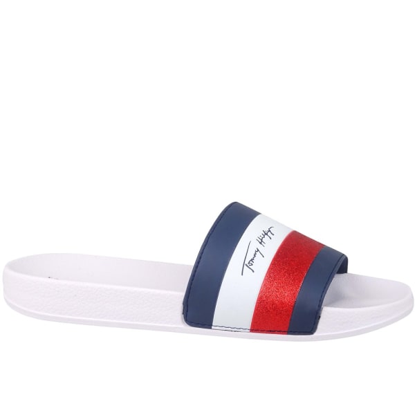 Rantakengät Tommy Hilfiger Smile Print Pool Slide Valkoiset,Tummansininen,Punainen 40