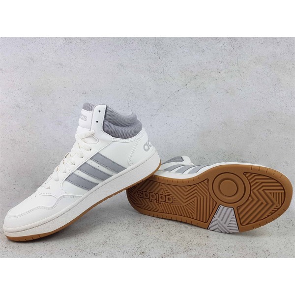 Kengät Adidas Hoops 3.0 Mid Valkoiset 42