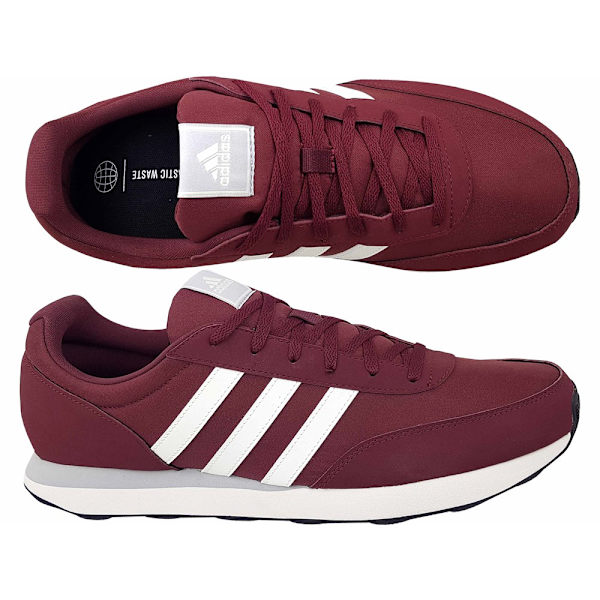 Puolikengät Adidas run 60s 3.0 Tummanpunainen 40