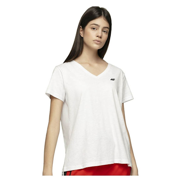 T-paidat 4F TSD002 Valkoiset 168 - 171 cm/M