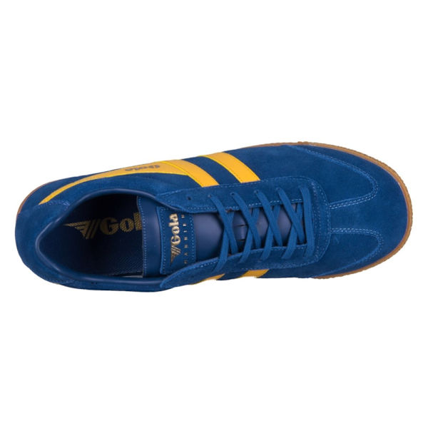 Sneakers low Gola Harrier Marine Blue Sun Suede Gul,Flåde 41