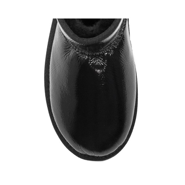 Saapikkaat Emu Australia Botki Damskie Aarons Glossy Black Mustat 40