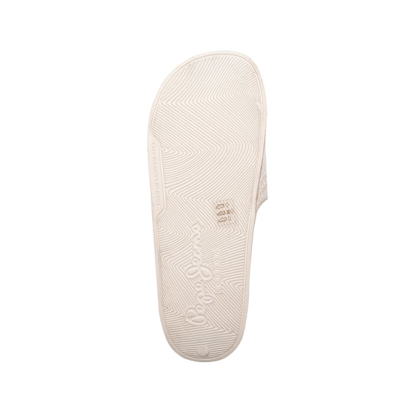 Tofflor Pepe Jeans Off Lac Slider Zebra Beige,Krämiga 41