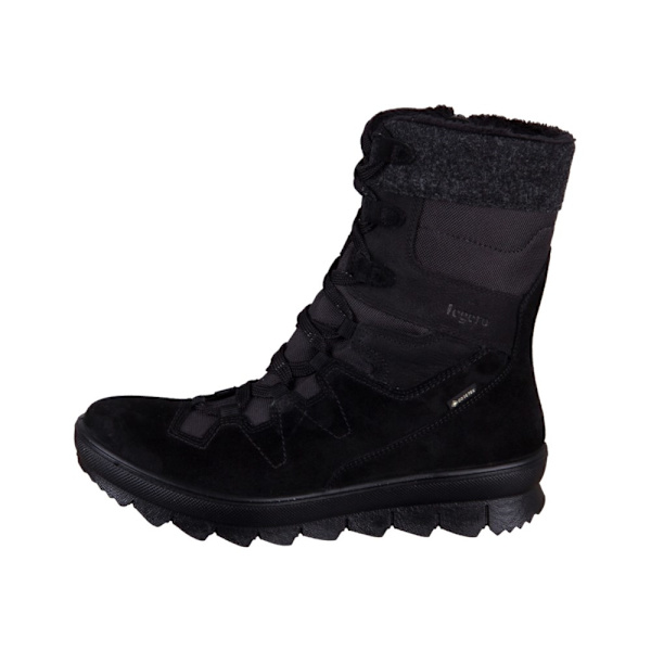 Sko Legero Novara Schwarz Velour Textil Sort 38.5