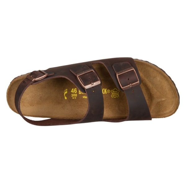 Sandaler Birkenstock Milano Habana Naturleder Bruna 39