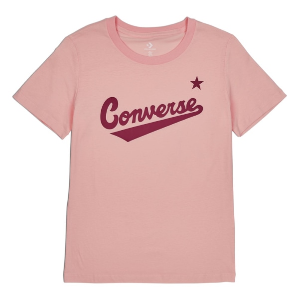 T-paidat Converse Scripted Wordmark Tee Vaaleanpunaiset 163 - 167 cm/S