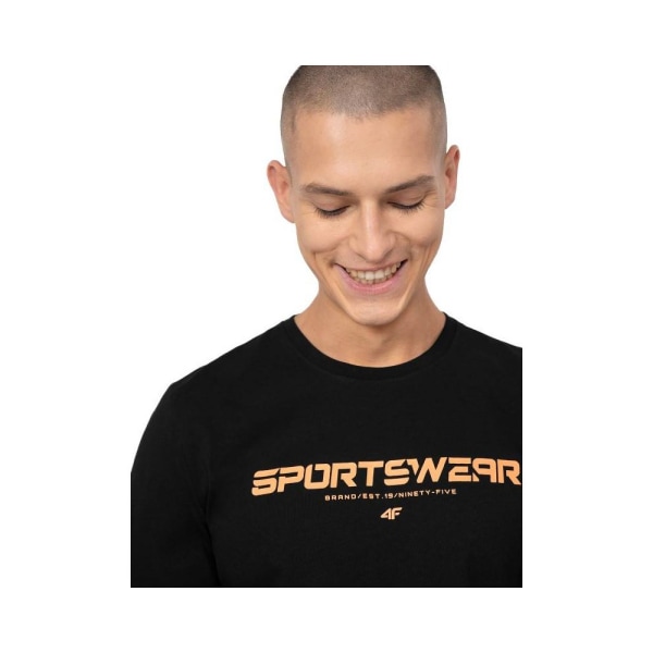 T-shirts 4F SS23TTSHM364GBOKACZER Sort 173 - 176 cm/S